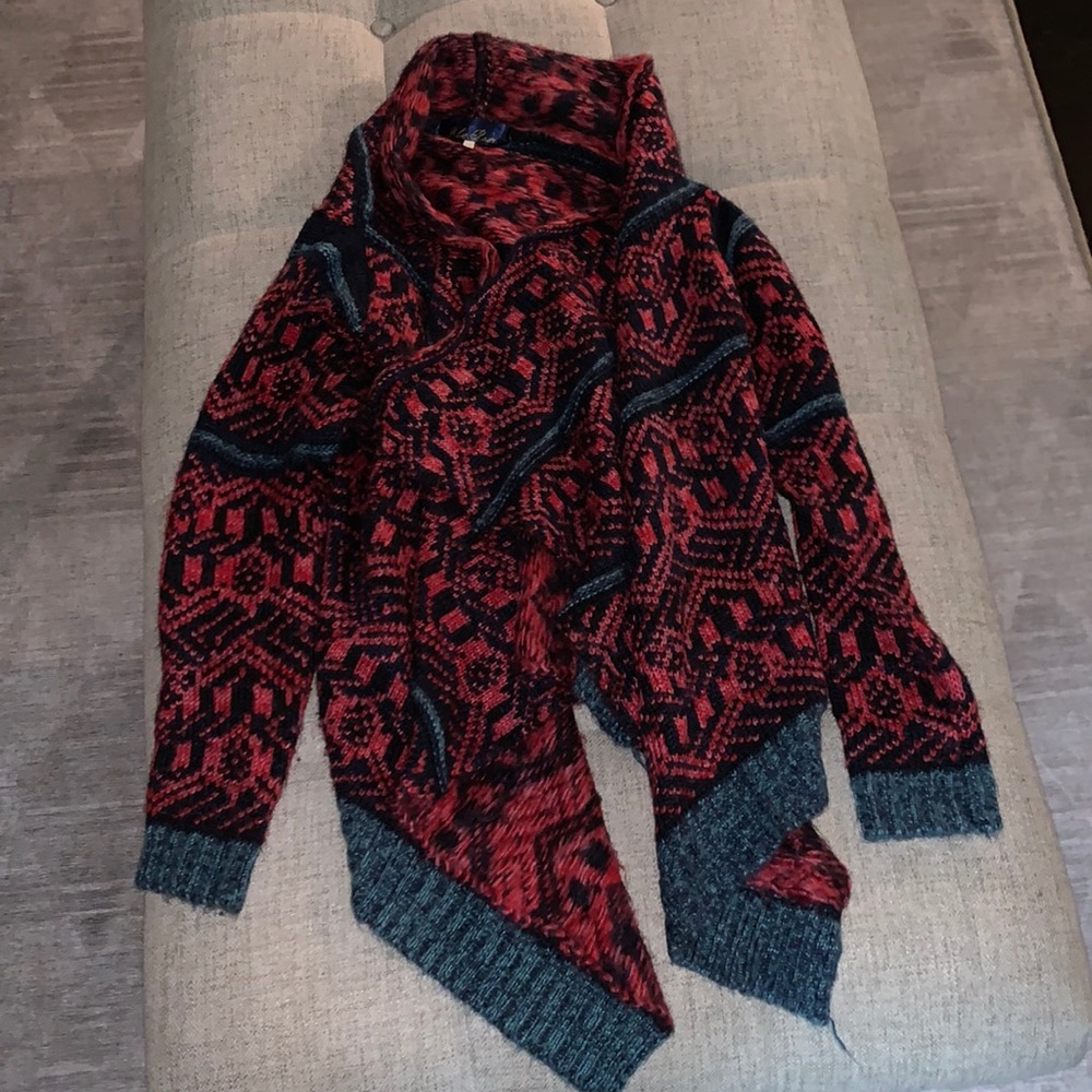 Blue rain sweater